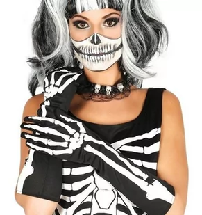 RĘKAWICZKI SZKIELETOR - Dodatki do strojów karnawałowych RĘKAWICZKI SZKIELETOR - Dodatki do strojów karnawałowych - miniaturka - grafika 1