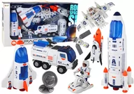 Figurki dla dzieci - Zestaw Misja Kosmiczna Rakieta Kosmos Statki Space Pojazdy 12 ele - miniaturka - grafika 1