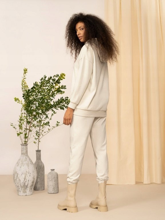 Bluza damska Outhorn złamana biel OTHAW22TSWSF041 11S-M