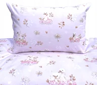 Pościel dla dzieci - Pościel 140x200 łabędzie kwiaty łabądki dziecięca delikatna różowa - miniaturka - grafika 1