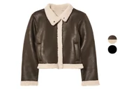 Kurtki i płaszcze dla dziewczynek - pepperts!® Kurtka motocyklowa dziecięca o wyglądzie zamszu - miniaturka - grafika 1