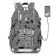Plecaki - Nba Peripheral Series Star Wielofunkcyjny plecak USB Świetlisty fluorescencyjny plecak Żółty Jordan - miniaturka - grafika 1