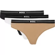 Majtki damskie - BOSS BLACK Stringi 3-pack 3P THONG - miniaturka - grafika 1