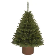 Choinki - CHOINKA SZTUCZNA ŚWIERK SYBERYJSKI PREMIUM W OKRĄGŁEJ DONICY 110 CM X-CHOINKA - miniaturka - grafika 1