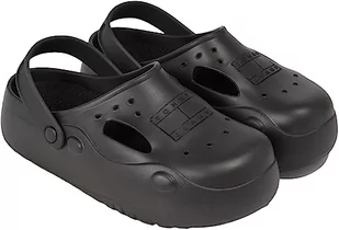 Tommy Hilfiger Męskie klapki TJM Freedom Mule z ciepłą podszewką, Czarny, 46 EU - Klapki i japonki męskie - miniaturka - grafika 1