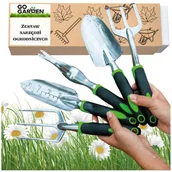 Grabie i motyki - Zestaw Narzędzi Ogrodowych Ogrodniczych Pazurki Łopatka Grabki Komplet - miniaturka - grafika 1