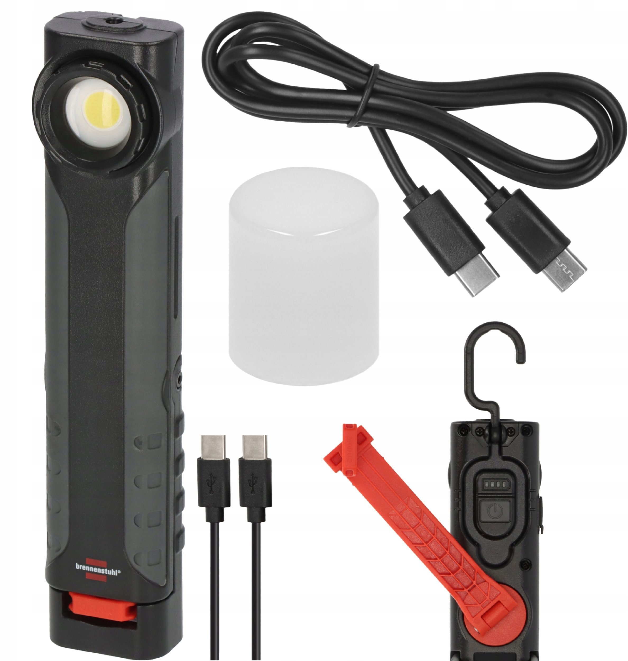 Brennenstuhl Akumulatorowa lampa ręczna LED HL 600 AD dynamo 600+180lm, IP54 1178590200