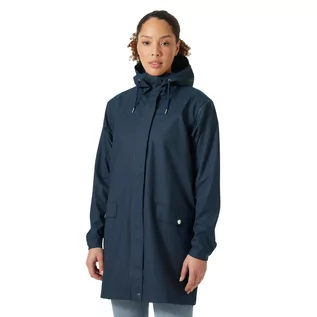 Kurtki damskie - Damski płaszcz przeciwdeszczowy Helly Hansen Moss Rain Coat navy - S - grafika 1