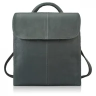 Torebki damskie - PLECACZEK DAMSKI SKÓRZANY SZARY MAŁY PLECAK MIEJSKI ABRUZZO ABR-42-GR - miniaturka - grafika 1