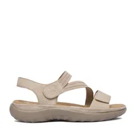 Sandały damskie - Sandały Rieker CEO-64870-62 Beżowy - miniaturka - grafika 1