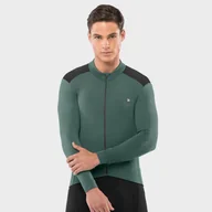 Bluzy na rower - Termoaktywna koszulka Kolarstwo SIROKO M4 Volta Wojskowa Zieleń Mężczyzna - miniaturka - grafika 1