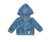 Bluzy damskie - Guess Dziecięca Niebieska Bluza Kaptur Pluszowa z Misiem 56 Gma - GUESS - miniaturka - grafika 1