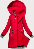 Bluzy damskie - Rozpinana długa bluza damska LHD ciemnoczerwona (AMG-173) - miniaturka - grafika 1