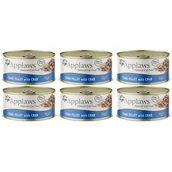 Mokra karma dla kotów - Applaws Cat Tuńczyk z krabem 6x70g PUSZKA - miniaturka - grafika 1