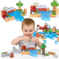 Klocki - Klocki magnetyczne konstrukcyjne zestaw dla dzieci 87 elementów sześciany Klocki edukacyjne do układania Gra zabawka Prezent dla dziecka - miniaturka - grafika 1
