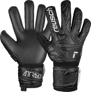 Reusch Rękawice bramkarskie Reusch Attrakt Solid czarne 5470515 7700 11 - Piłka nożna - miniaturka - grafika 1