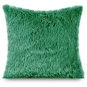 Poszewki na poduszki - Spod Igły i Nitki, Futrzana Poszewka Włochacz  YETI BUTELKOWA ZIELEŃ, 40x40 cm - miniaturka - grafika 1