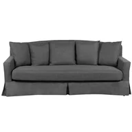 Sofy i kanapy - Beliani Sofa trzyosobowa ciemnoszara GILJA - miniaturka - grafika 1
