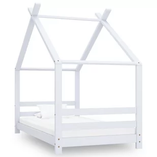 Rama łóżka dziecięcego biała, 80x160 - Łóżka dla dzieci i młodzieży - miniaturka - grafika 1