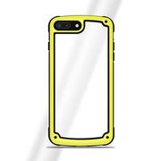 Etui i futerały do telefonów - Solid Frame etui wytrzymały pokrowiec z żelową ramką iPhone SE 2020 / iPhone 8 / iPhone 7 żółty - miniaturka - grafika 1