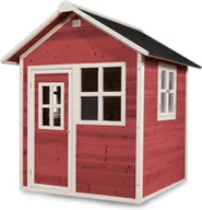 Place zabaw - Exit Domek drewniany dla dzieci Loft 100 - czerwony - miniaturka - grafika 1