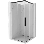 Kabiny prysznicowe - Mexen Rox Duo kabina prysznicowa rozsuwana 85 x 85 cm, transparent, czarna - 8C2D-085-085-70-00 - miniaturka - grafika 1