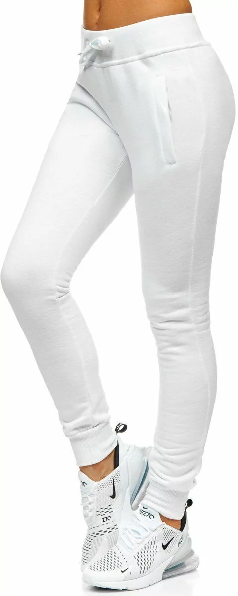 Białe spodnie dresowe damskie Denley CK-01 - Ceny i opinie na Skapiec.pl
