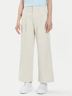 Spodnie damskie - ONLY Spodnie materiałowe Stella 15311377 Écru Regular Fit - miniaturka - grafika 1