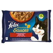 Mokra karma dla kotów - Purina Felix Fantastic Sensations Sauces Wiejskie Smaki indyk/jagnięcina w sosie saszetki 4x85g - miniaturka - grafika 1