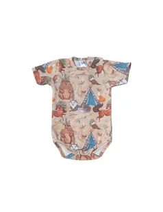 Baby in world Body niemowlęce z krótkim rękawem bawełniane Boho Boy, Rozmiar: 80/86 - Body dla niemowląt - miniaturka - grafika 1