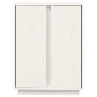 Lumarko Szafka, biała, 60x35x80 cm, lite drewno sosnowe - Szafki do salonu - miniaturka - grafika 7