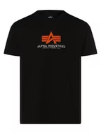 Koszulki męskie - Alpha Industries - T-shirt męski, czarny - miniaturka - grafika 1