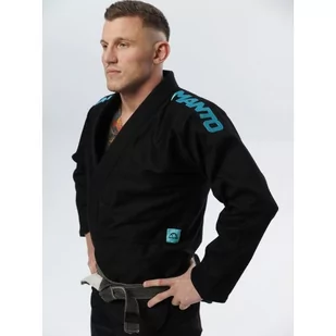 MANTO Kimono Do Bjj Gi X5 Czarno-Turkusowe - Kimona, stroje i obuwie - miniaturka - grafika 1