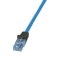 Patchcordy - LogiLink CPP001 kabel sieciowy Niebieski 1 m Cat6a U/UTP (UTP) - miniaturka - grafika 1