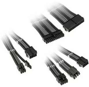 Kolink Core Adept Braided Cable Extension Kit - Black/Grey - Modding - miniaturka - grafika 1