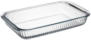 NACZYNIE ŻAROODPORNE POJEMNIK NA ŻYWNOŚĆ DO ZAPIEKANIA SZKLANE 34,5x20,5cm - Formy do ciast - miniaturka - grafika 1