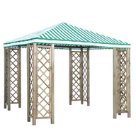 Altany ogrodowe - Altana ogrodowa grillowa 288x288 cm drewniana Sobex - miniaturka - grafika 1