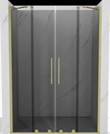Ścianki i drzwi prysznicowe - Mexen Velar Duo drzwi prysznicowe rozsuwane 150 cm, grafit, złote szczotkowane - 871-150-000-42-55 - miniaturka - grafika 1