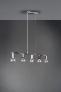 RL VANNES Nikiel mat 5xE27 Lampa wisząca RL R30185007 R30185007 - Lampy sufitowe - miniaturka - grafika 1