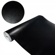 Meble modułowe i akcesoria - Okleina Meblowa Samoprzylepna Czarna Skóra Na Regał Szafkę Meble 90x990 - miniaturka - grafika 1