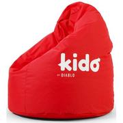 Fotele gamingowe - Pufa DIABLO CHAIRS Kido Czerwony | Bezpłatny transport - miniaturka - grafika 1
