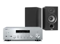 Zestawy stereo - Yamaha R-N600A (srebrny) + Debut 2.0 B5.2 (czarny) - miniaturka - grafika 1