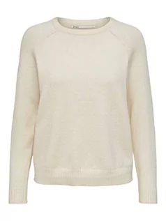 Swetry damskie - ONLY Damski sweter z dzianiny, jednokolorowy, Whitecap Gray/Detail:w. Melange, 3XL - grafika 1