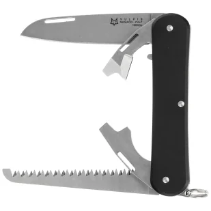 Scyzoryk Fox Vulpis S4 Black Aluminium, Polished N690 (FX-VP130-S4 BK) - Scyzoryki - miniaturka - grafika 1