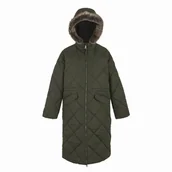 Kurtki i kamizelki sportowe damskie - Płaszcz damski Regatta Freyla Rozmiar: XXL / Kolor: ciemnozielony - miniaturka - grafika 1