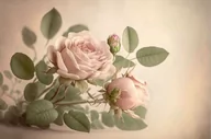 Okleiny - Gałązka pięknych róż - miniaturka - grafika 1