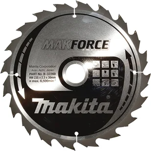 Makita B-32269 piła tarczowa do cięcia drewna 235x30 mm 20 zębów T.C.T. Makforce - Tarcze do pił - miniaturka - grafika 1