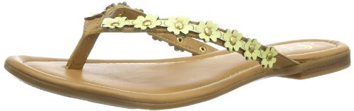 s.Oliver Casual 5-5-27117-32 japonki damskie, żółty - Gelb Yellow Cognac 630-39 EU