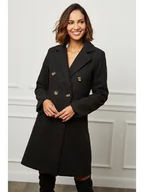 Kurtki damskie - L'armoire de Suzette Płaszcz przejściowy w kolorze czarnym - miniaturka - grafika 1