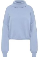 Swetry damskie - Jalene Damski sweter z golfem 81133465, niebieski, M/L, niebieski, M-L - miniaturka - grafika 1